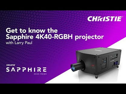 Proyector láser 3DLP 4K Christie Sapphire 4K40-RGBH de 40.950 lúmenes con RGB Pure Laser