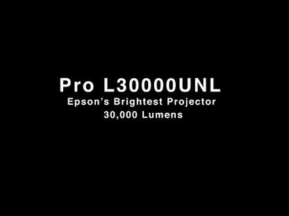 Epson Pro L30002UNL 30,000-Lumen Laser WUXGA 3LCD Projector with 4K Enhancement